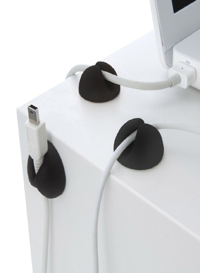 ام كي مشابك تثبيت كابلات MX - منظم أسلاك ذاتي اللصق متعدد الأغراض - عبوة من 6 خطافات ملونة لإدارة الأسلاك للتلفزيون والمكتب والسيارة والمنزل - Image 2